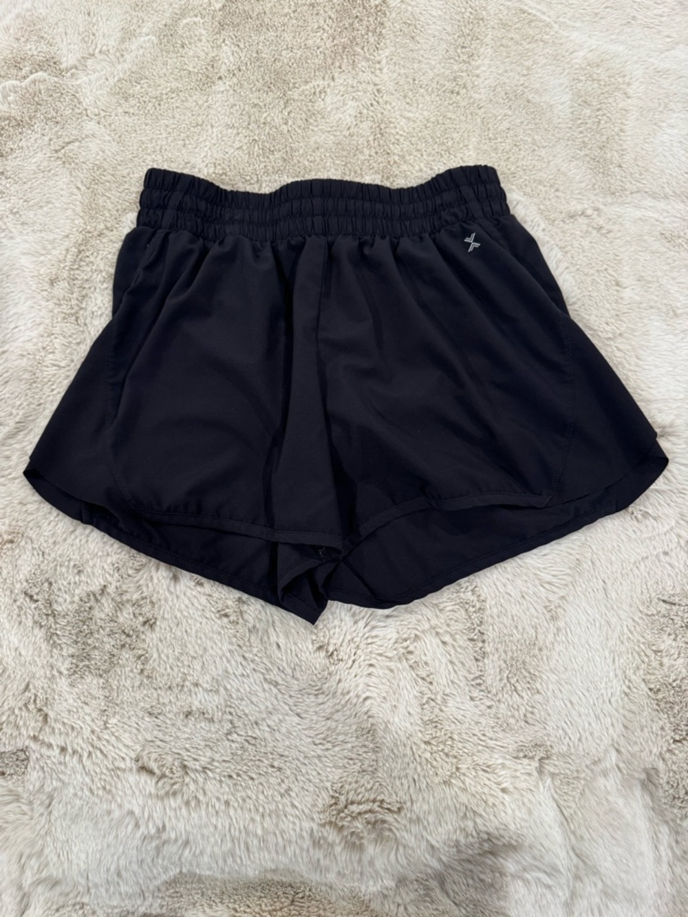 Xersion Black Women's Athletic Shorts with Elastic Waistband